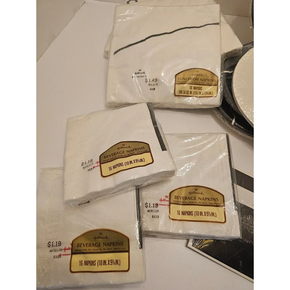 Vintage Hallmark Over the Hill Party Supplies Bundle Plates Napkins Armbands NEW